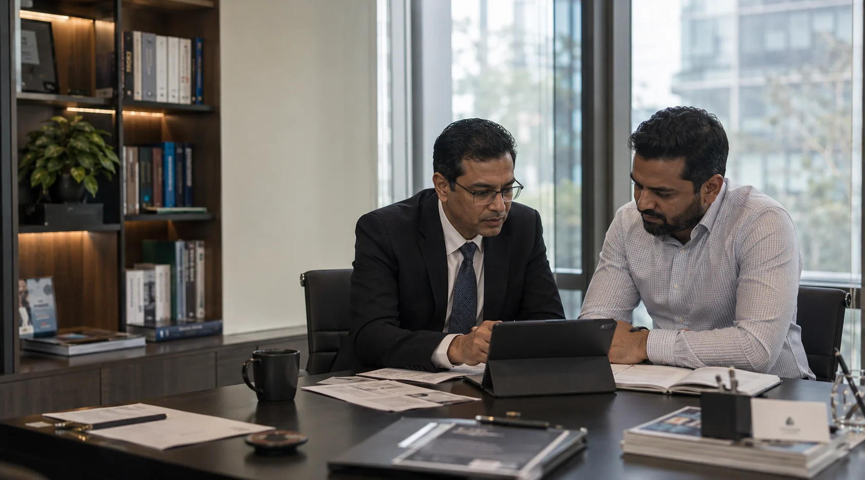 RFS advisors in a client consultation meeting